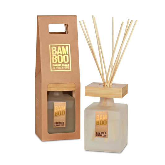 Bamboo & Ginger Lily Fragrance Diffuser -140ml - Up to 16 Weeks of Fragrance