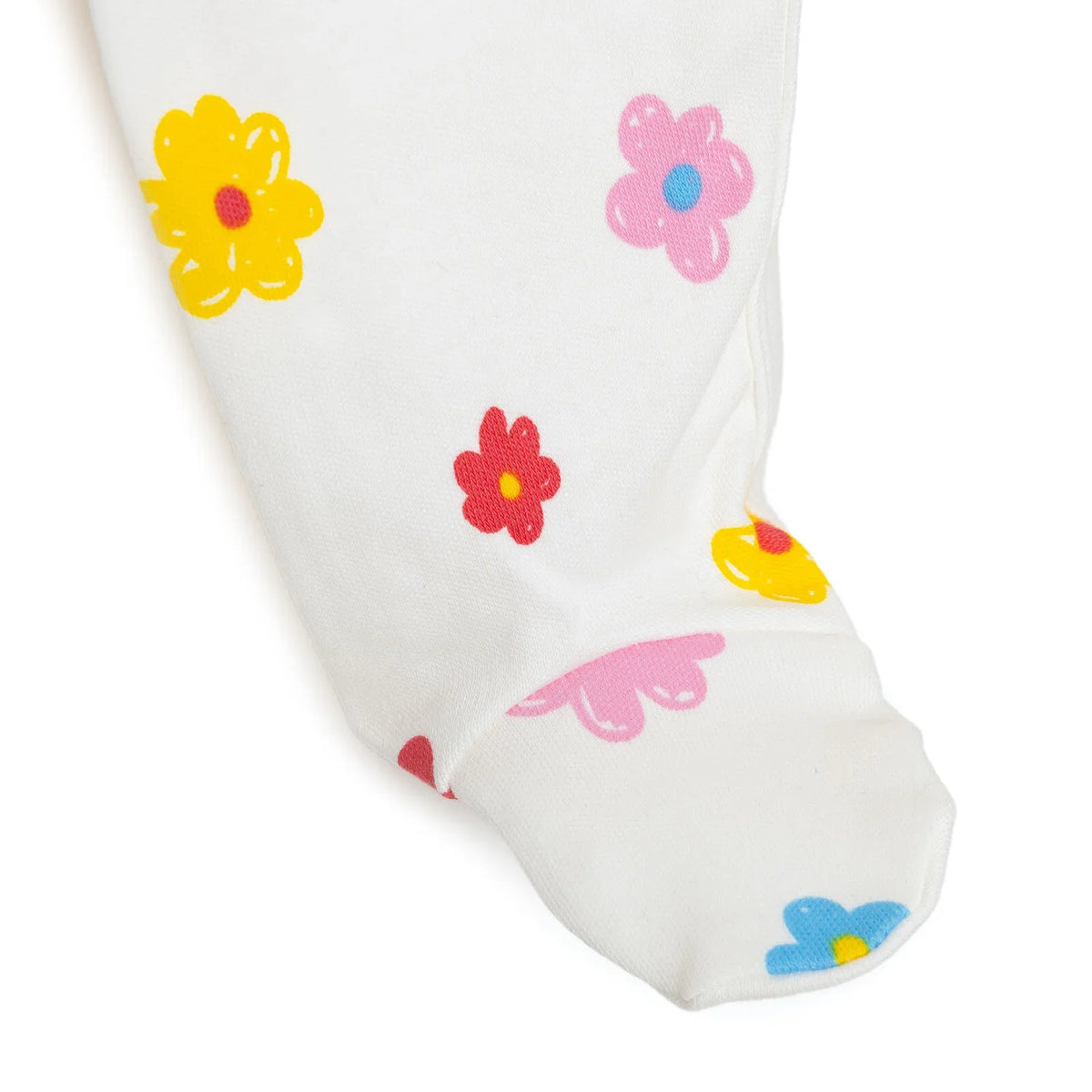 HelloBaby Floral Print Footed Baby Sleepsuit & Hat Set (Newborn to 9 Months)