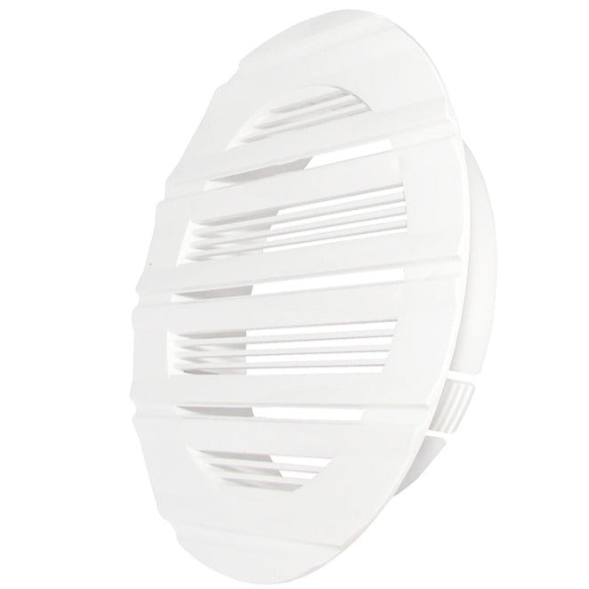 Louvre Vent Round Bella 150mm White DIY Tool Accessory Home and Garden Use