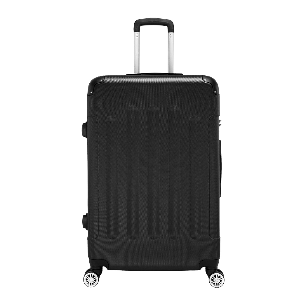 3 Pcs Suitcase Lightweight ABS Carry-on Hand Luggage 4 Spinner Wheels Trolley Case