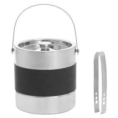 Mixology Silver Finish Ice Bucket With Tongs
