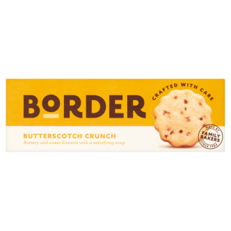 12 X Border Sweet Memories Butterscotch Crunch Biscuits 135Gm