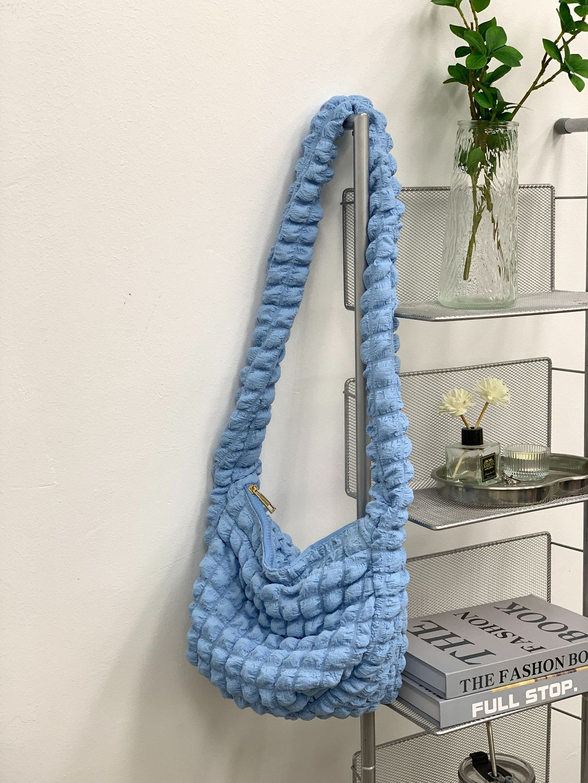 Women's Fashion Casual Rhombus Pleated Crossbody Bag