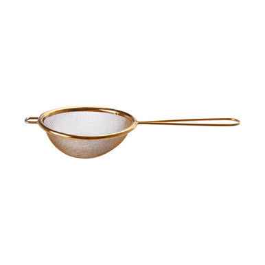 Alchemist Small Gold Finish Round Sieve