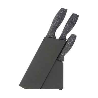 Corsico 9Pc Grey Speckled Knife Set