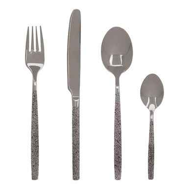 Avie 16 Piece Granite Pattern Cutlery Set