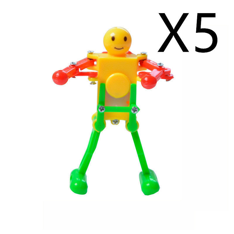WindUp Dancing Robot Toy – Clockwork Gymnastics Novelty Fidget Toy for Kids