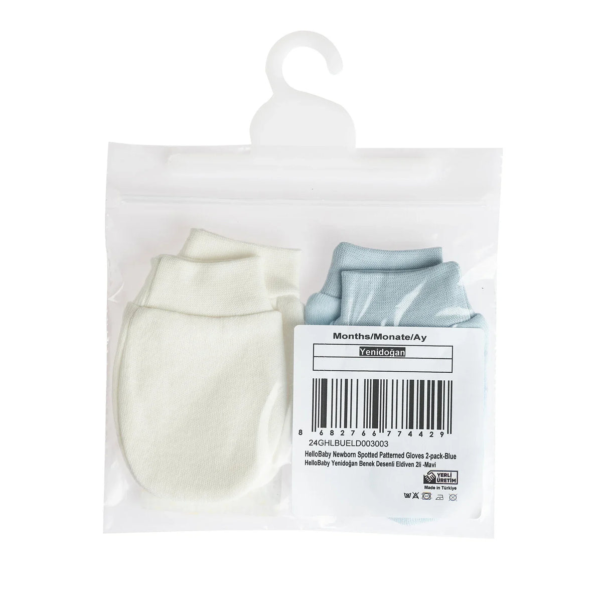 HelloBaby Interlock Baby Scratch Mitts (Newborn)