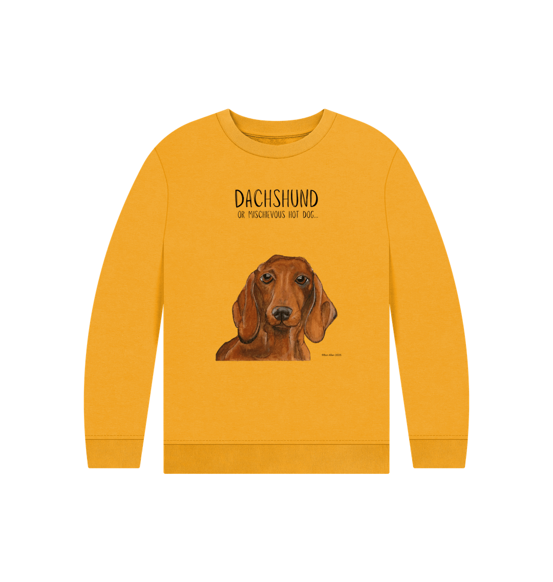 Snuggly Sausage Dog Kids' Sweatshirt – Ethically Made Cuteness!
