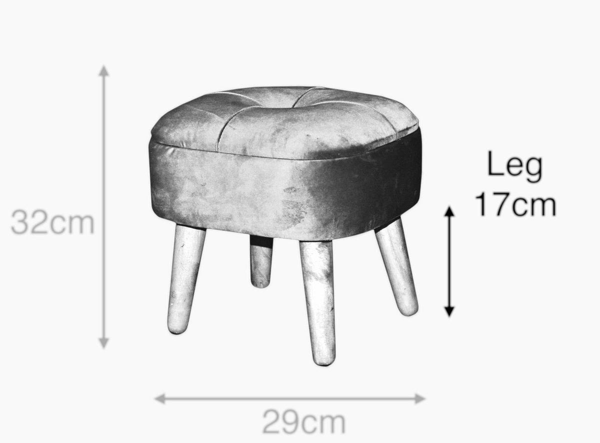 YELLOW WOODEN STOOL