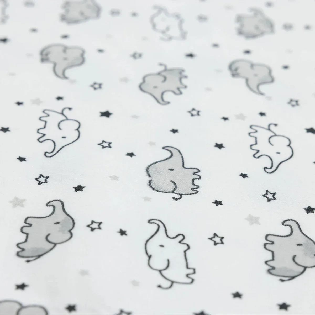 Little Dreams Elephant Print Jersey Baby Blanket (80 x 90 cm)