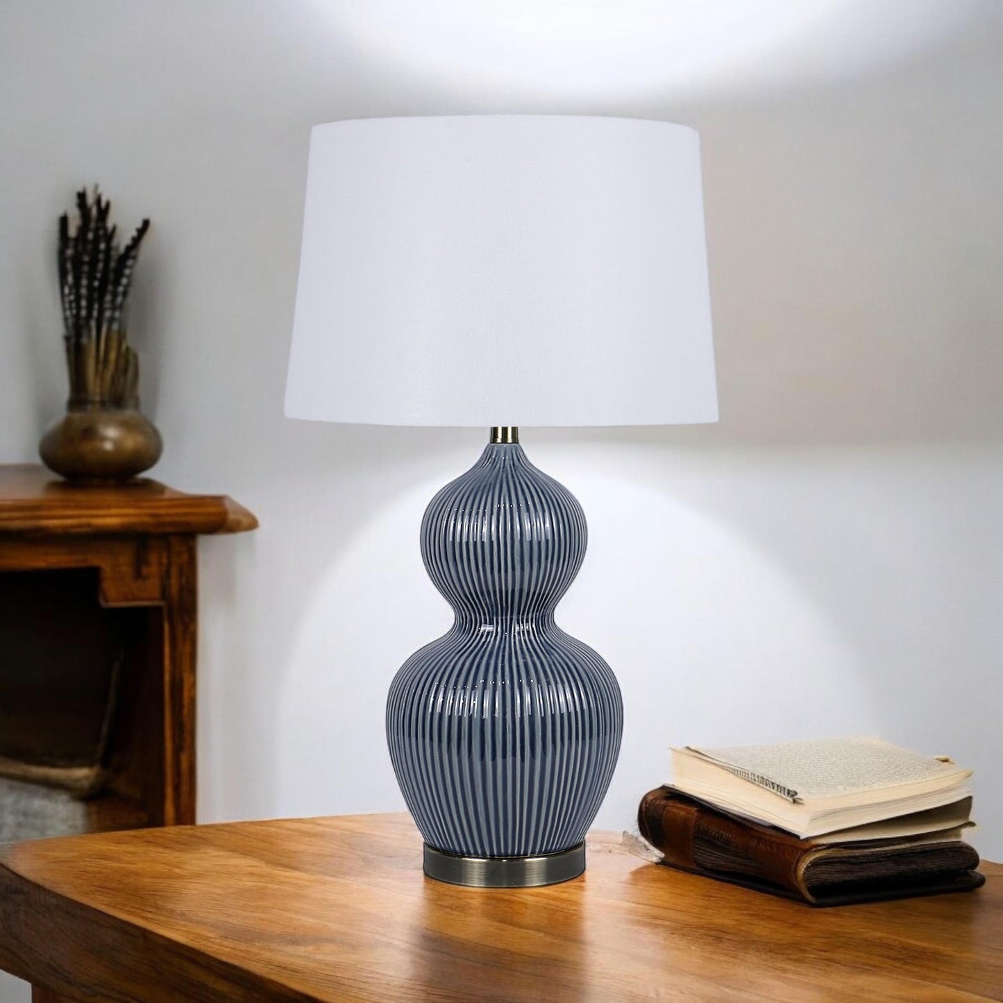 39CM LAMP AND SHADE
