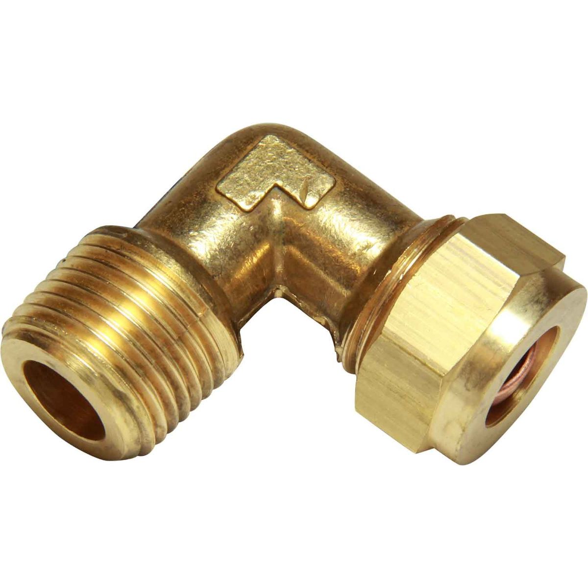 AG Brass Compression Elbow (1/2" BSPT Male to 5/16" Compression) 1-18556