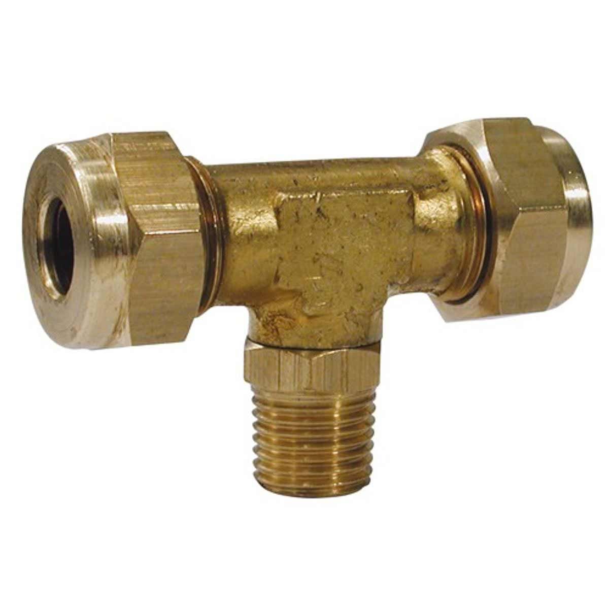 AG Male Compression Tee Piece (1/2" BSPT to 1/2" Compression) 1-29860