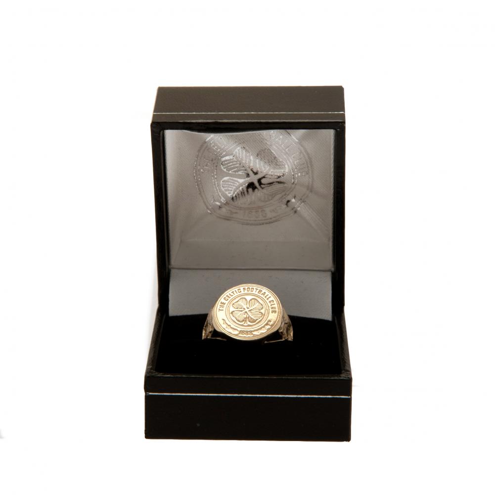 Celtic FC 9ct Gold Crest Ring Large