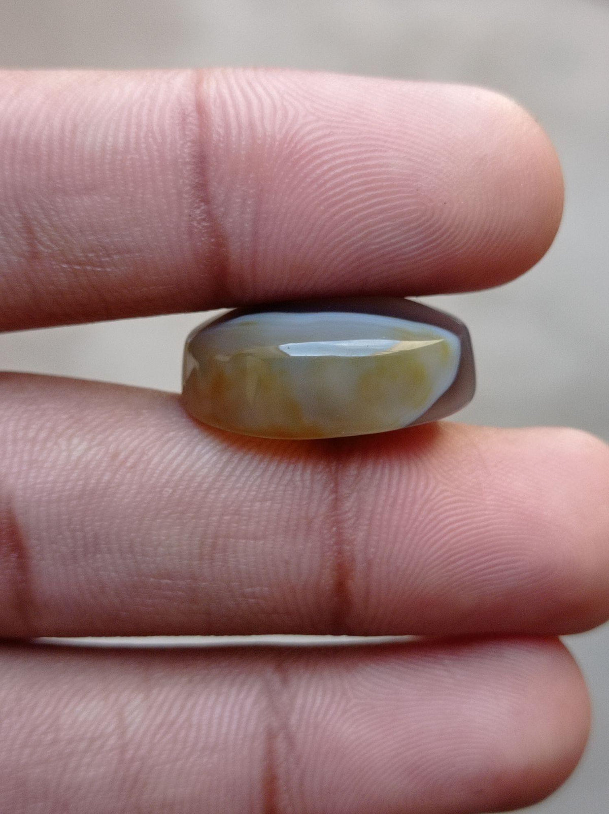 Light Blue LaceAgate - Sulaimani Aqeeq - 23x19x9mm