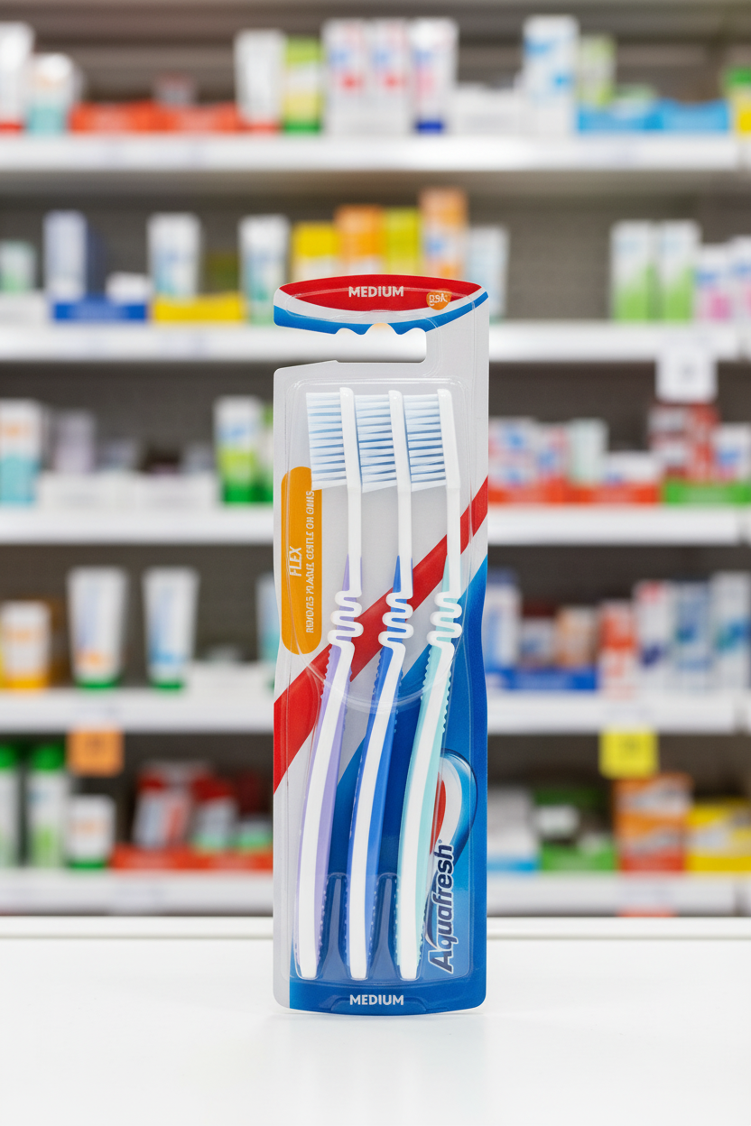 12 x Aquafresh Flex Toothbrush Medium Three Pack