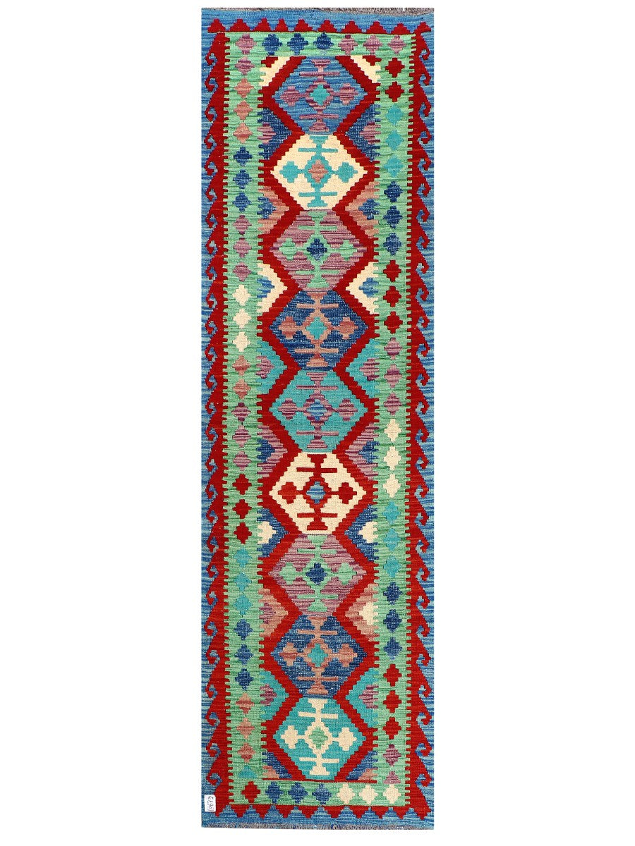 Maimana Afghanistan Kilim Runner - 288 x 83 cm