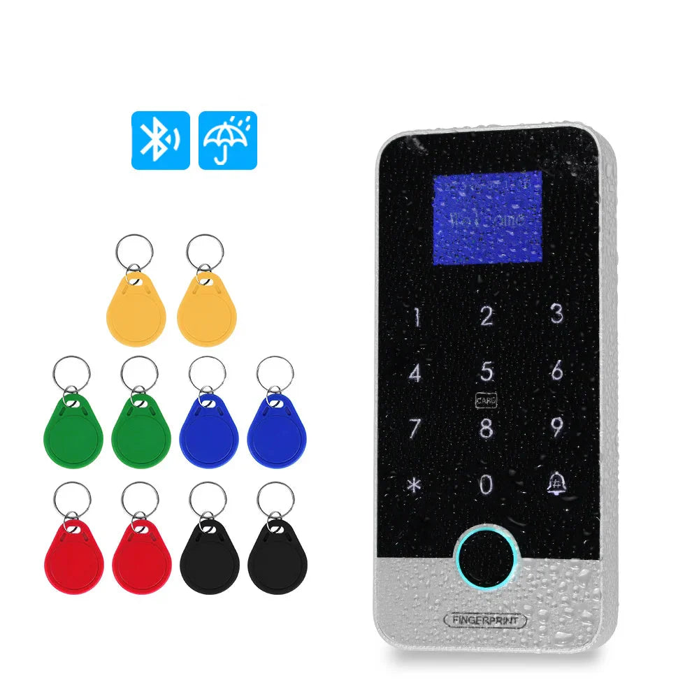 Waterproof Bluetooth  Fingerprint Access Controller, Touch Keypad, Door Opener System
