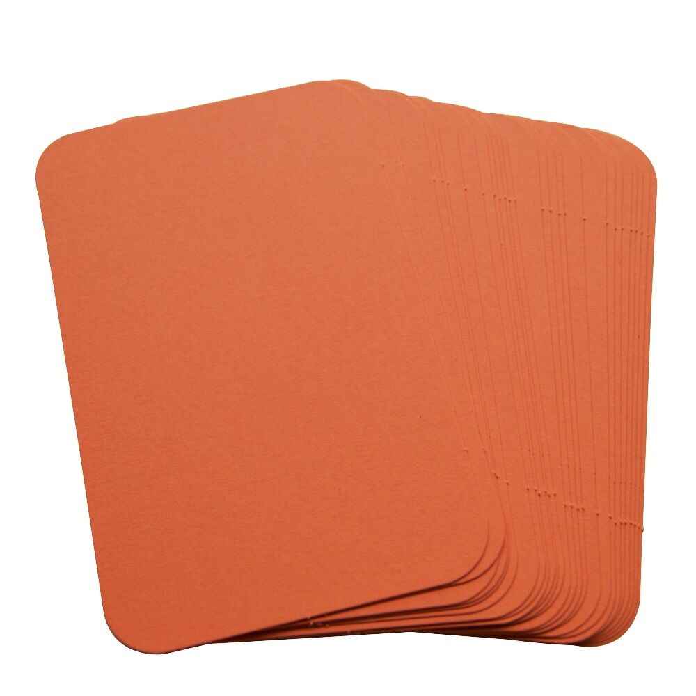 50 x Light Pink Rounded Corner Blank Business Cards – 240gsm – Stamp, Write