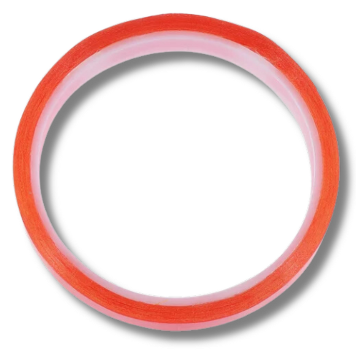 6mm x 5m Clear Double Sided Red Liner Tape for Crafts, Strong Sticky Adhesive