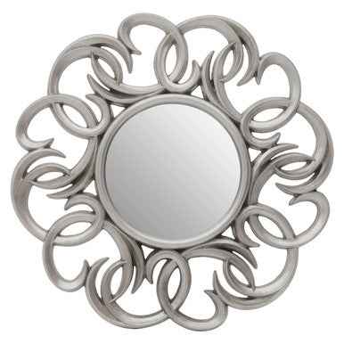Adelere Entwined Silver Swirl Wall Mirror