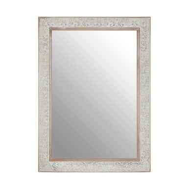 Yasmina Antique Silver Rectangular Wall Mirror