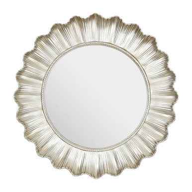Adelere Champagne Finish Scallop Wall Mirror