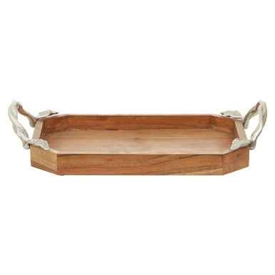 Vine Acacia Wood Small Rectangular Tray