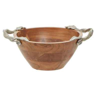 Vine Acacia Wood Medium Round Bowl