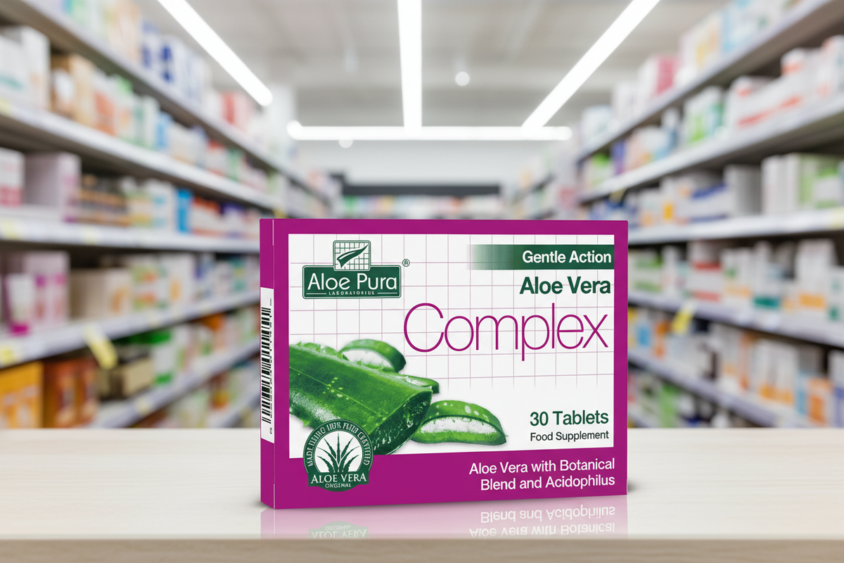 Aloe Pura Gentle Action Aloe Vera Complex - 30caps