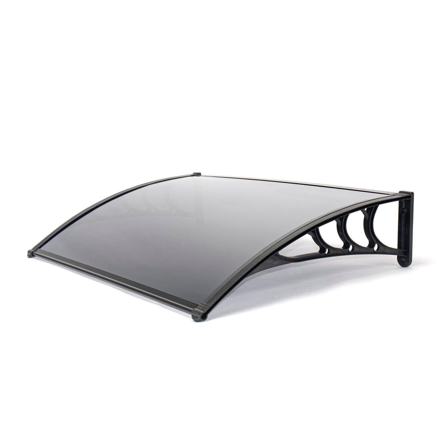 Easy Fit Tinted Door Canopy – UV-Stabilised, Weather-Resistant & Durable | 1.2m Wide | White & Black Colors