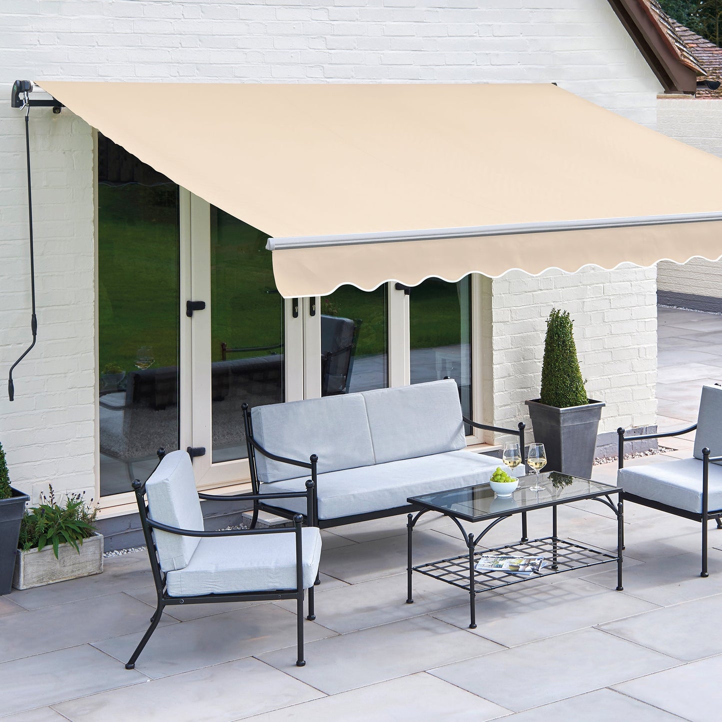 Greenhurst Easy Fit Balmarol Patio Awning | 2.5m, 3m & 3.5m