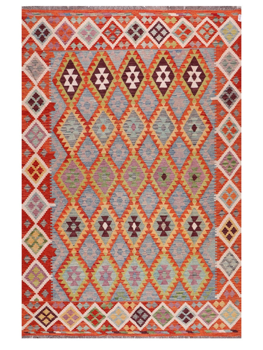 Maimana Afghanistan Kilim Rug - 296 x202 cm