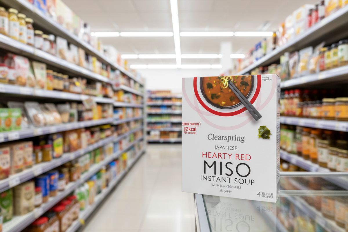 Clearspring Miso Soup - Red w Sea Veg - 4x10g