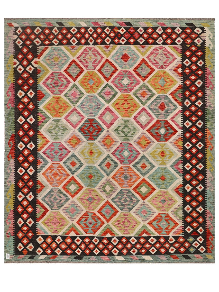 Maimana Afghanistan Kilim Rug - 295 x253 cm