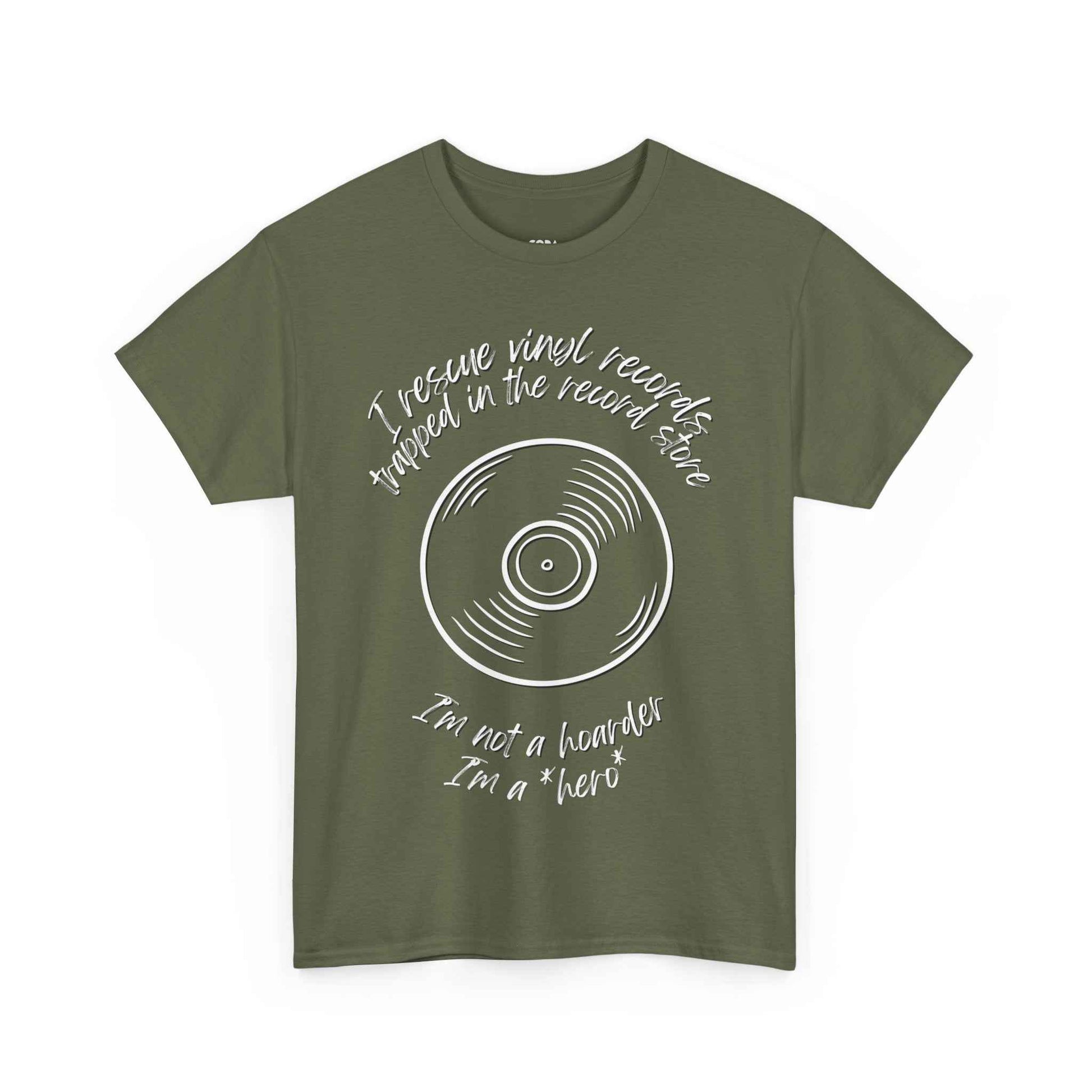 'I'm Not a Hoarder, I'm a Hero' Men's Vinyl T-Shirt