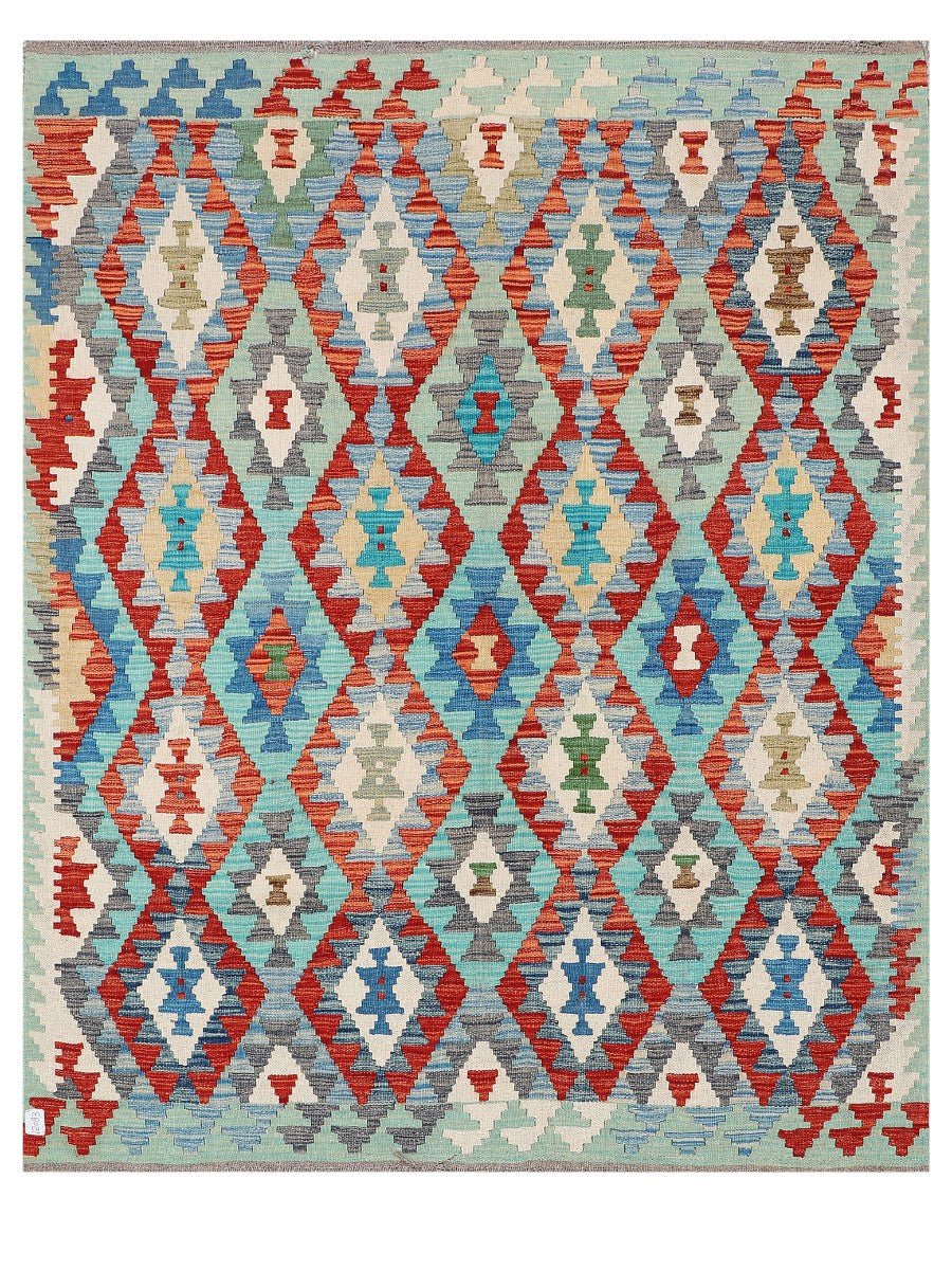 Maimana Afghanistan Kilim Rug - 201 x165 cm
