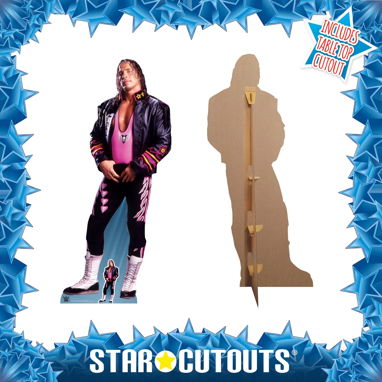 SC1250 Brett Hart Cardboard Cut Out Height 185cm