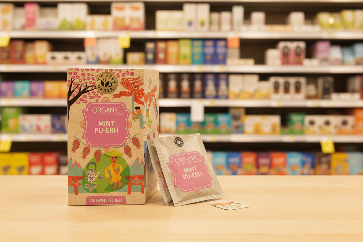 Ministry of Tea Organic Mint Pu Erh - 20bags