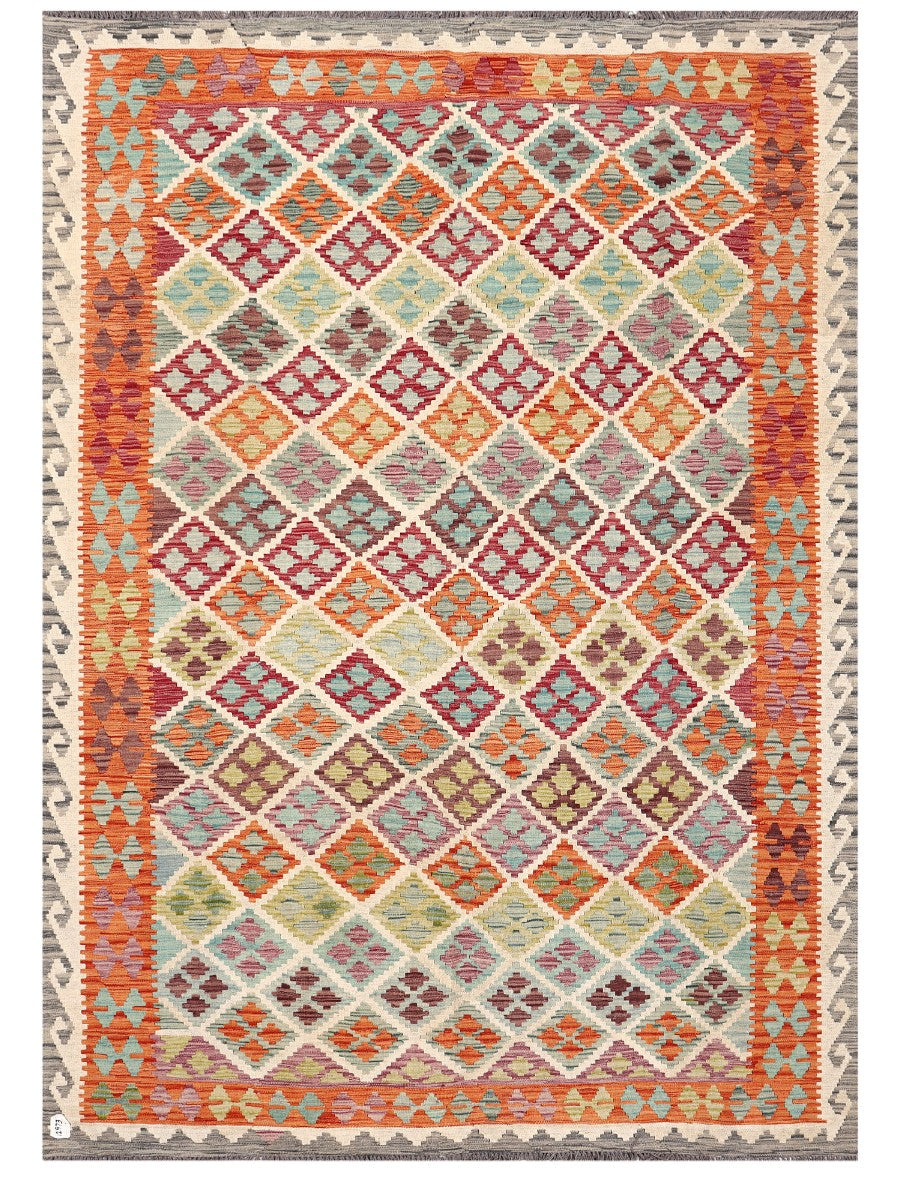 Maimana Afghanistan Kilim Rug - 292 x207 cm