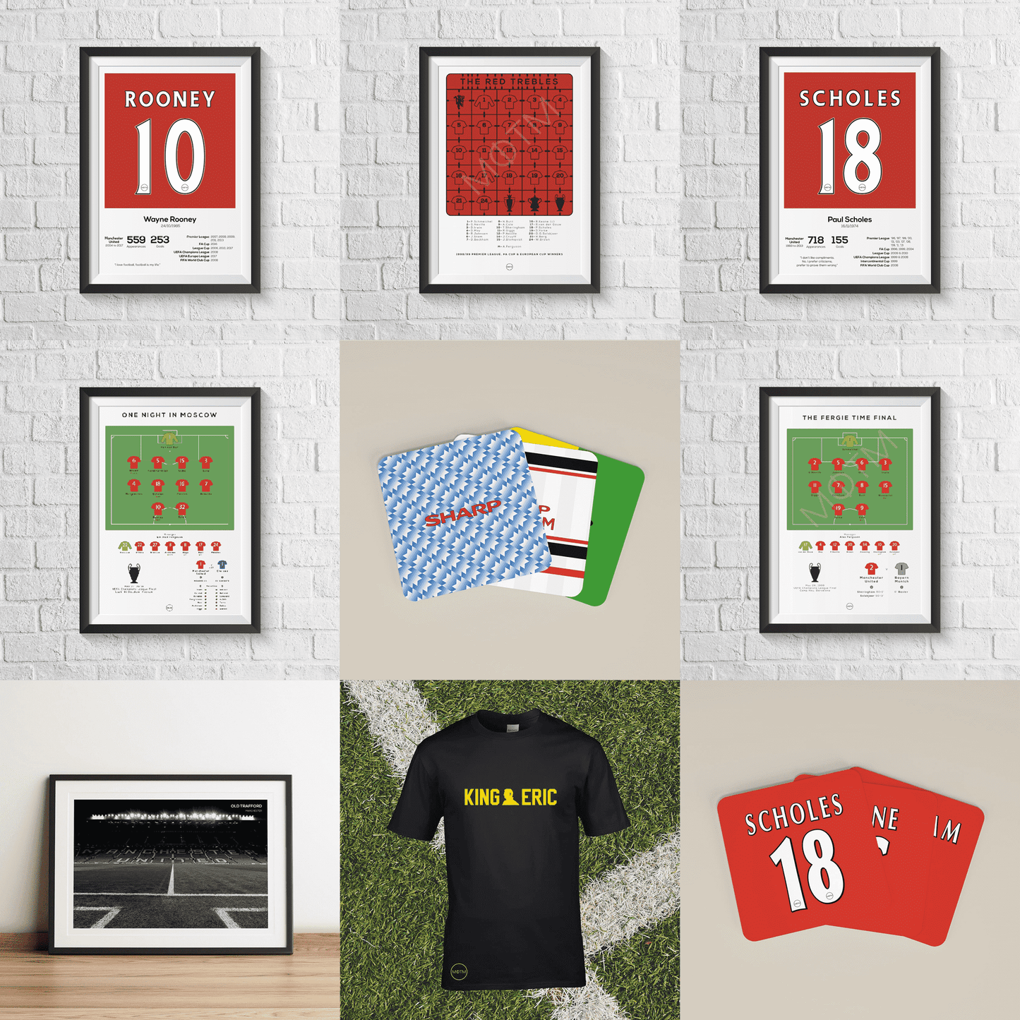 Manchester Reds vs Benfica 1968 European Cup Final Print