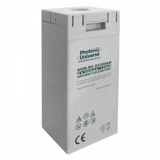12V 300Ah AGM deep cycle battery bank (6 x 2V batteries) for large power systems and energy storage