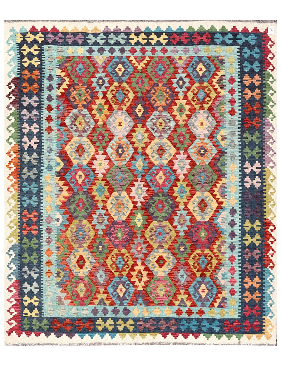 Maimana Afghanistan Kilim Rug - 241 x202 cm