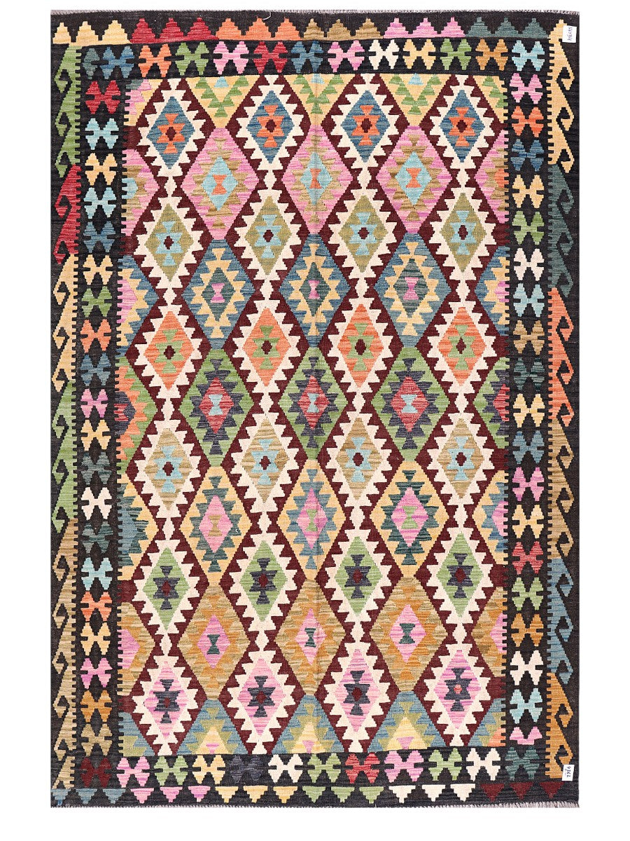Maimana Afghanistan Kilim Rug - 295 x199 cm