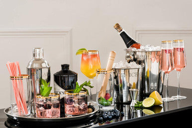 Set Of Four Charleston Champagne Glasses