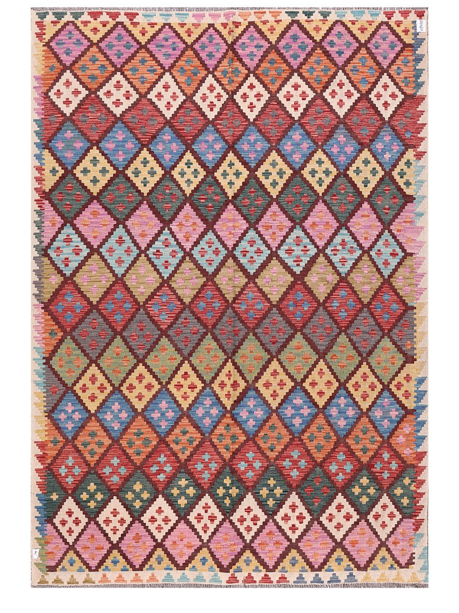 Maimana Afghanistan Kilim Rug - 288 x201 cm