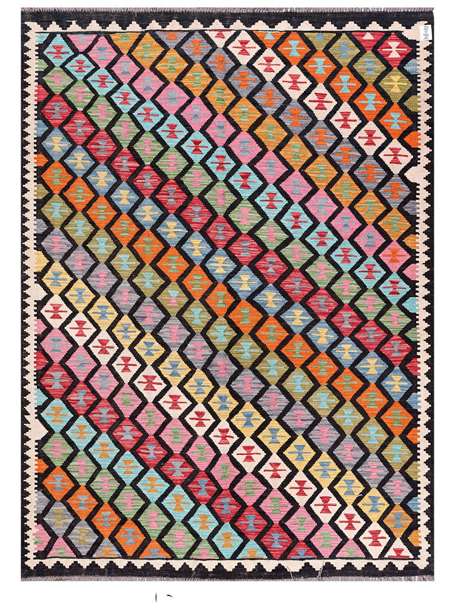 Maimana Afghanistan Kilim Rug - 246 x181 cm
