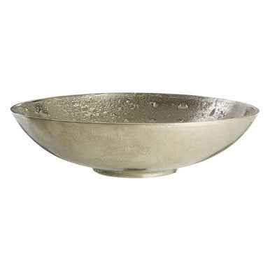 Hempstead Large Nickel Finish Bowl