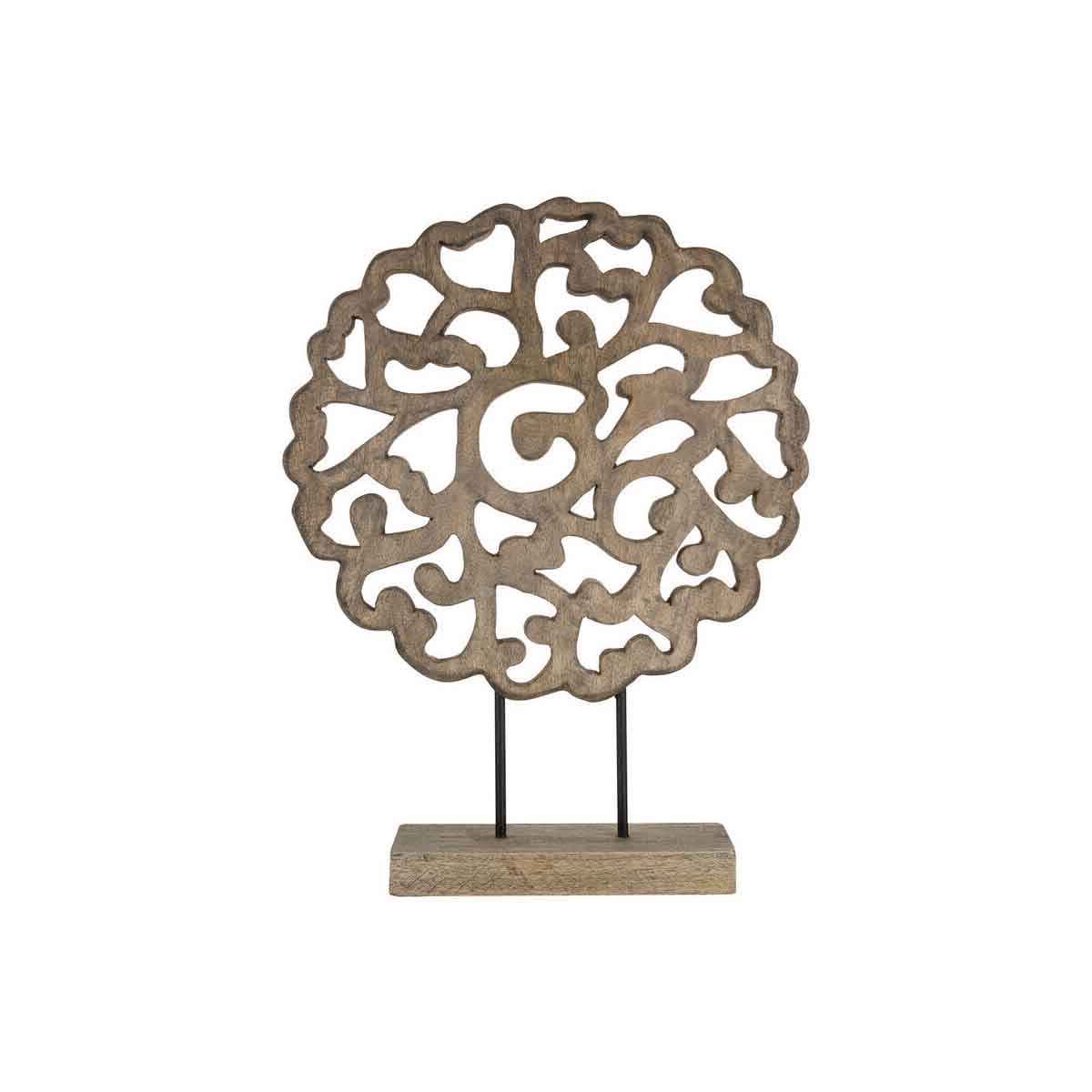 Fausto Mango Wood Carved Wooden Sculpture